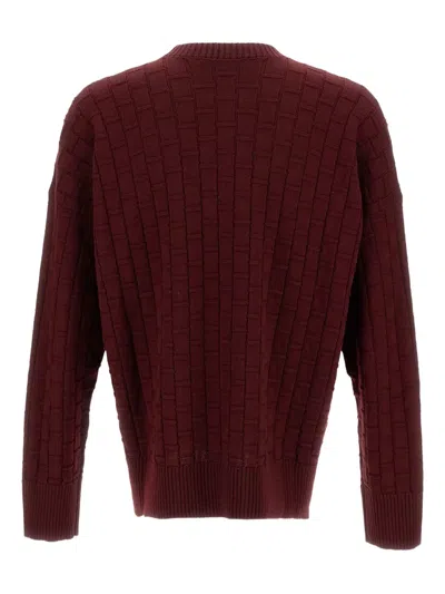 RIBBED CHECKED SWEATER