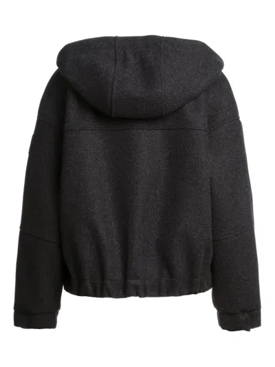 Parajumpers Hooded Zip-up Jacket In Gray