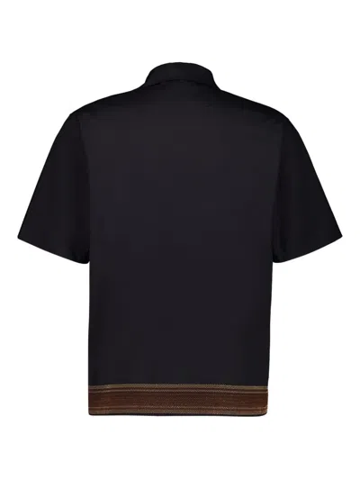 Commas Gradient Zigzag Embroidered Shirt In Black