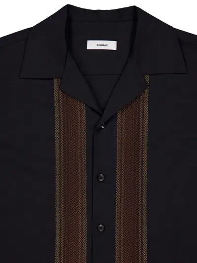 Commas Gradient Zigzag Embroidered Shirt In Black