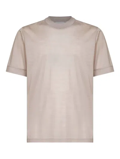 D4.0 Crew-neck T-shirt In Neutral