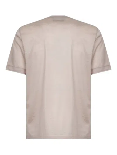 D4.0 Crew-neck T-shirt In Neutral