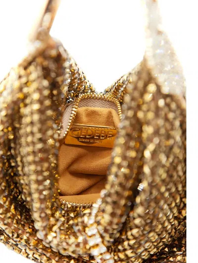 Gedebe Microcrystal Rigid-handle Tote Bag In Gold
