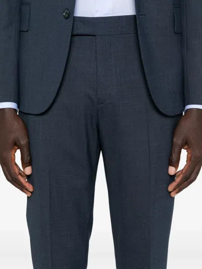 Paul Smith Checked-pattern Wool Suit In Blue