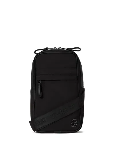 Karl Lagerfeld Kameo Logo-plaque Messenger Bag In Black