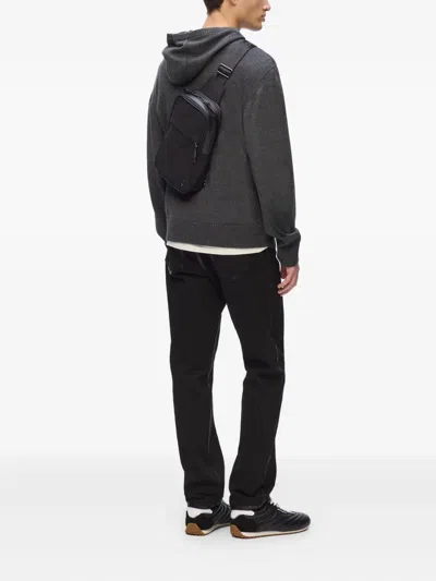 Karl Lagerfeld Kameo Logo-plaque Messenger Bag In Black