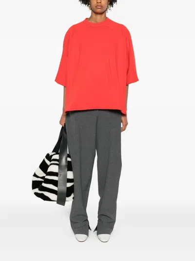 Entire Studios Crew-neck Cotton T-shirt In Red