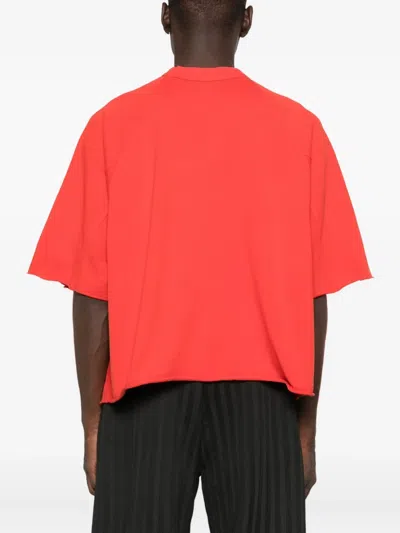 Entire Studios Crew-neck Cotton T-shirt In Red