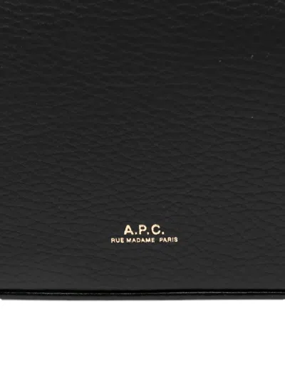 Apc A.p.c. Women Vera Leather Shoulder Bag In Black