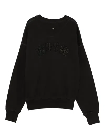 Msgm Crew-neck Sweatshirt In Black