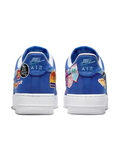 Nike Patch-detail Low Sneakers In Blue