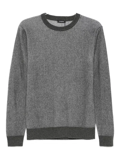 罗纹羊毛羊绒混纺毛衣