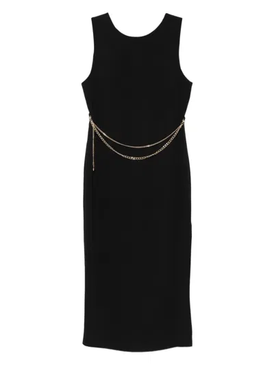 Twinset Vestido Midi - Negro In Black