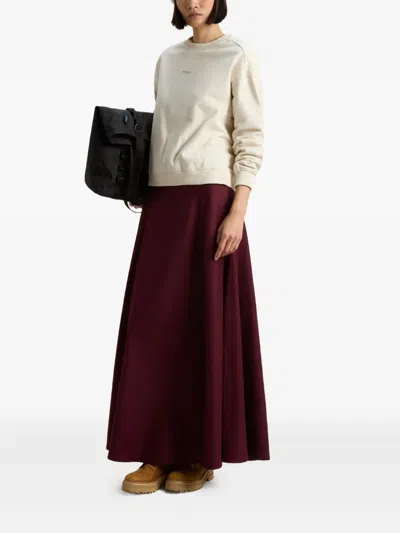 Woolrich Fleece Crew-neck Sweatshirt In Neutral