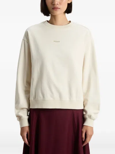 Woolrich Fleece Crew-neck Sweatshirt In Neutral