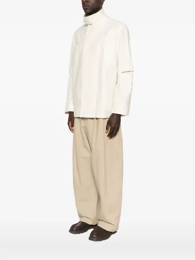 Ymc You Must Create Split-cuff Shirt Jacket In White