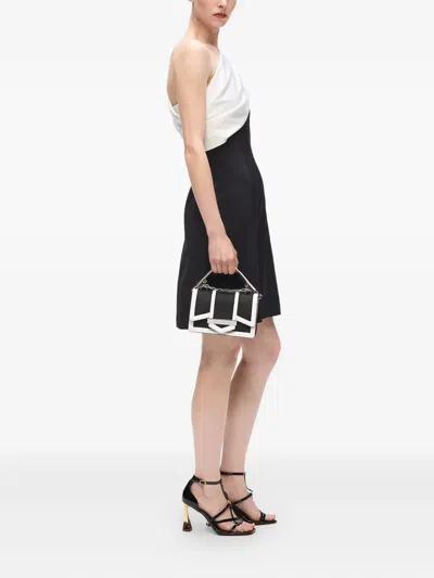 Karl Lagerfeld Blackwhite K Nova Small Crossbody Bag In Black