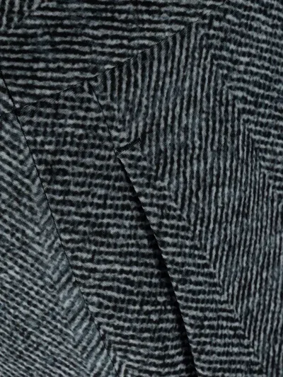 Ermanno Scervino Herringbone-patterned Trousers In Gray