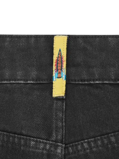 Icecream Running Dog Denim Jeans In Black