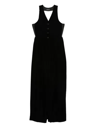 Emporio Armani Midi Dress In Black