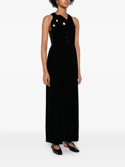 Emporio Armani Midi Dress In Black