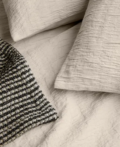 Oake Layered Horizons 3-pc. Duvet Set, Full/queen, Exclusively At Macy's In Brown