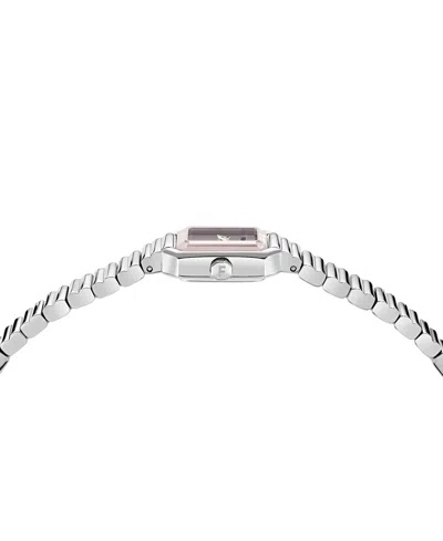 Ferragamo Crystal Petite Watch In Silver