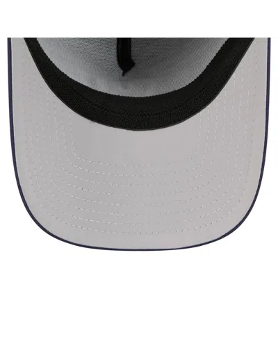 New Era Men's Navy Milwaukee Brewers 39thirty A-frame Perforated Flex Hat In Gray