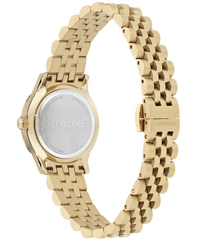 Ferragamo Duo Diamond Watch, 28mm In Gold