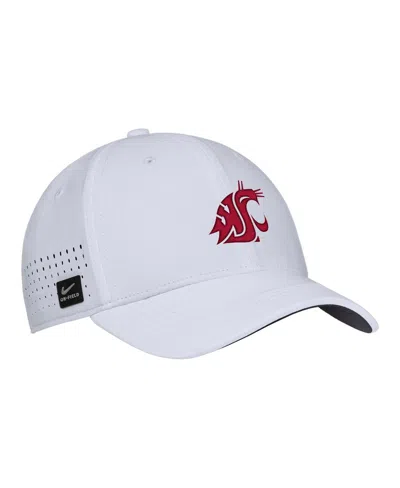 Nike Men's White Washington State Cougars 2025 On-field Club Performance Adjustable Hat In White