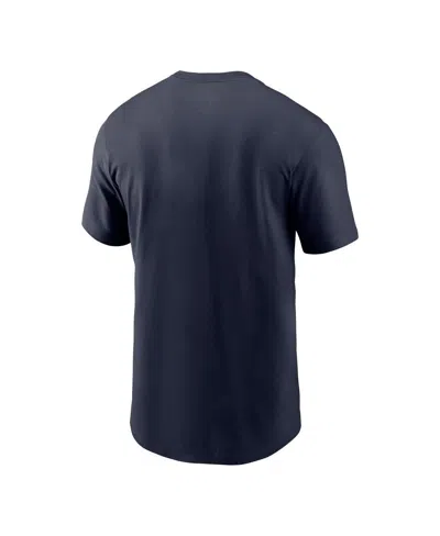 Nike Men's Navy Syracuse Orange Script T-shirt In Blue