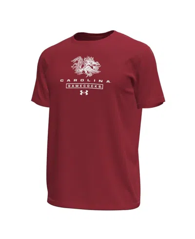 Under Armour Men's Garnet South Carolina Gamecocks Stack Stretch Performance T-shirt In Brown