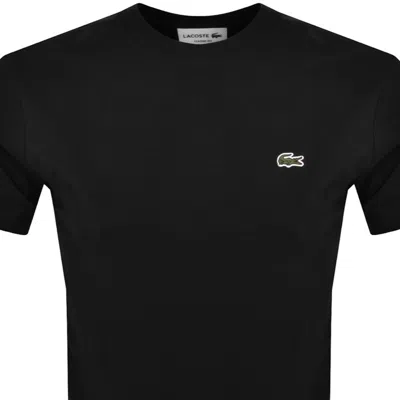 Lacoste Croc Crew-neck T-shirt Regular Fit In Black