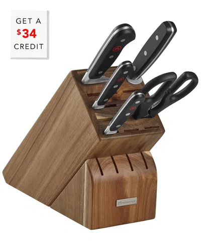 Wusthof 6pc Classic Starter Knife Block Set In Multi