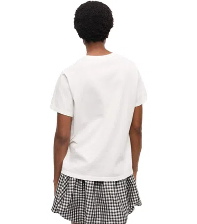Ganni Animals White T-shirt In White