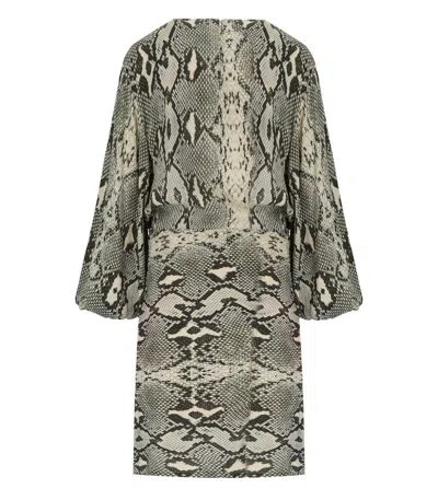 Essentiel Antwerp Ifrench Python Dress In Green