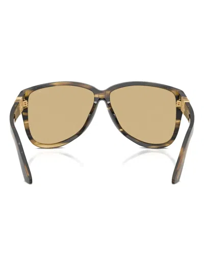Miu Miu A08s Pilot-frame Acetate Sunglasses In Brown