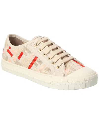 Fendi Domino Canvas Sneakers In Multi