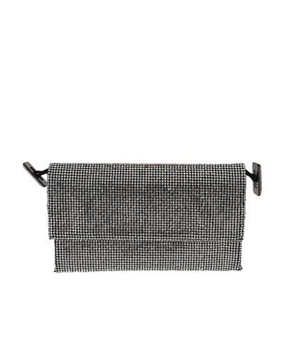 Benedetta Bruzziches Embellished All-over Flap Shoulder Bag In Black