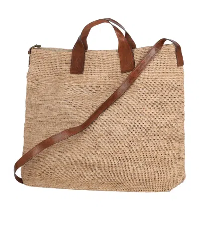 Ibeliv Onja Medium Double Handle Bag In Brown