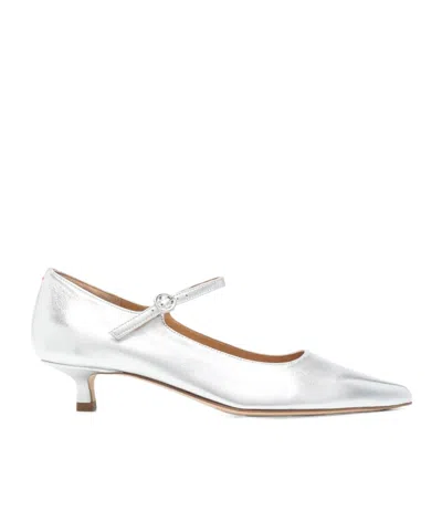 Aeyde 45mm Leather Pumps In White