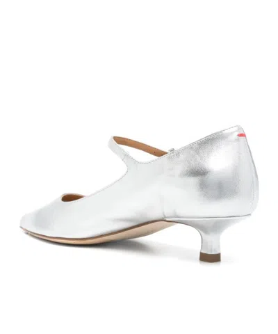 Aeyde 45mm Leather Pumps In White