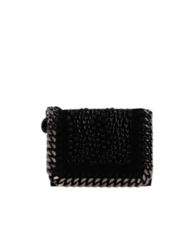 Stella Mccartney Falabella Chain-trim Wallet In Gold