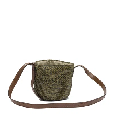 Ibeliv Woven Shoulder Bag In Green