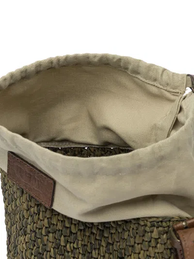 Ibeliv Woven Shoulder Bag In Green