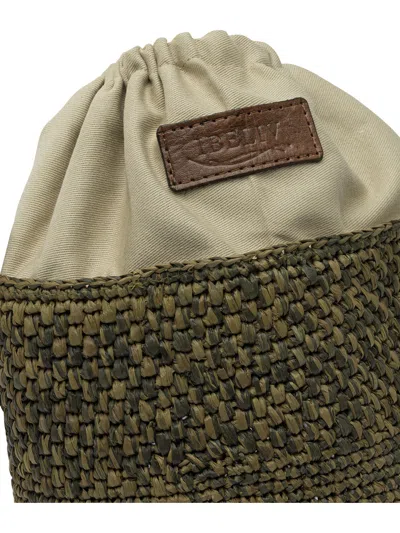 Ibeliv Woven Shoulder Bag In Green