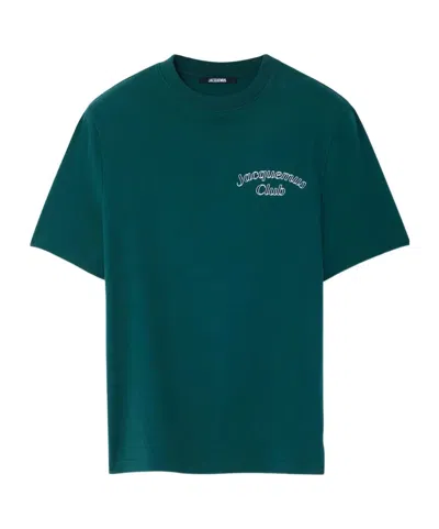 Jacquemus Le T-shirt Club Cotton T-shirt In Green