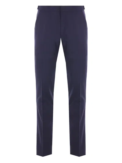 Tom Ford Two-button Wool Suit In Blue
