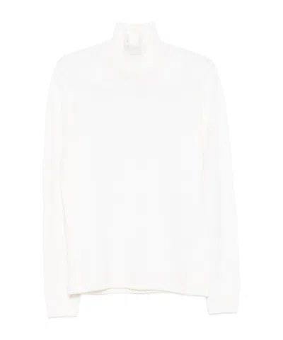 Dondup White High Neck Pullover In Multi