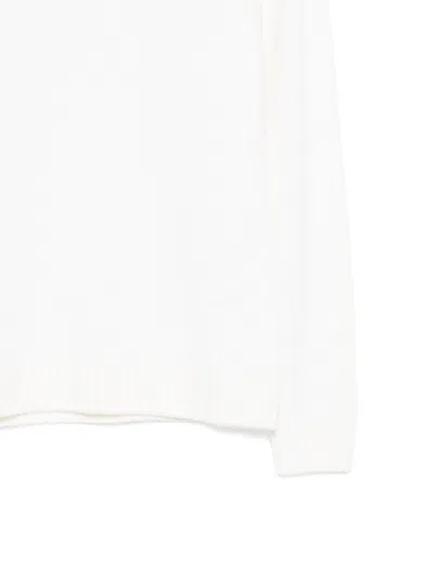 Dondup White High Neck Pullover In Multi